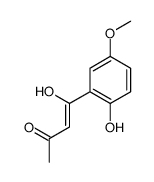 4-hydroxy-4-(2-hydroxy-5-methoxyphenyl)but-3-en-2-one结构式