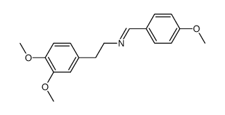 N-(4-methoxybenzylidene)-2-(3',4'-dimethoxyphenyl)ethylamine结构式