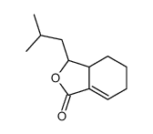 3-(2-methylpropyl)-3a,4,5,6-tetrahydro-3H-2-benzofuran-1-one结构式