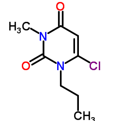 6-Chloro-3-methyl-1-propyl-2,4(1H,3H)-pyrimidinedione Structure