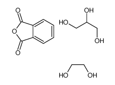 2-benzofuran-1,3-dione,ethane-1,2-diol,propane-1,2,3-triol Structure