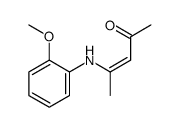 4-(2-methoxyanilino)pent-3-en-2-one结构式