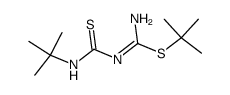 1-t-Butyl-4-S-t-butyliso-2-thiobiuret结构式