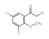 2-溴-1-(3,5-二氯-2-甲氧基苯基)乙酮结构式