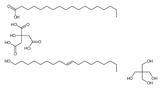 2,2-bis(hydroxymethyl)propane-1,3-diol,2-hydroxypropane-1,2,3-tricarboxylic acid,octadecanoic acid,(Z)-octadec-9-en-1-ol Structure