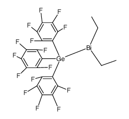 diethyl(tris(perfluorophenyl)germyl)bismuthine结构式