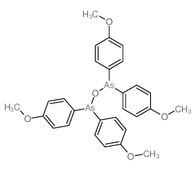 Arsine,oxybis[bis(p-methoxyphenyl)- (8CI)结构式