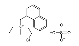 2-chloroethyl-ethyl-methyl-(naphthalen-1-ylmethyl)azanium,hydrogen sulfate结构式
