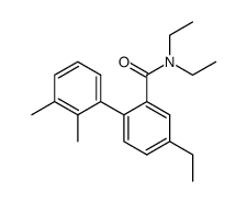 N,N-diethyl-4-ethyl-2',3'-dimethylbiphenyl-2-carboxamide Structure