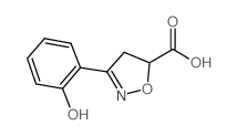 3-(2-羟基苯基)-4,5-二氢异噁唑-5-羧酸结构式