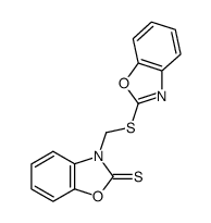3-[(2-Benzoxazolyl)thiomethyl]-2(3H)-benzoxazolethione Structure