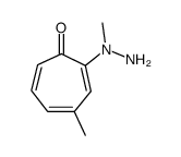4-methyl-2-(1-methylhydrazinyl)cyclohepta-2,4,6-trien-1-one Structure