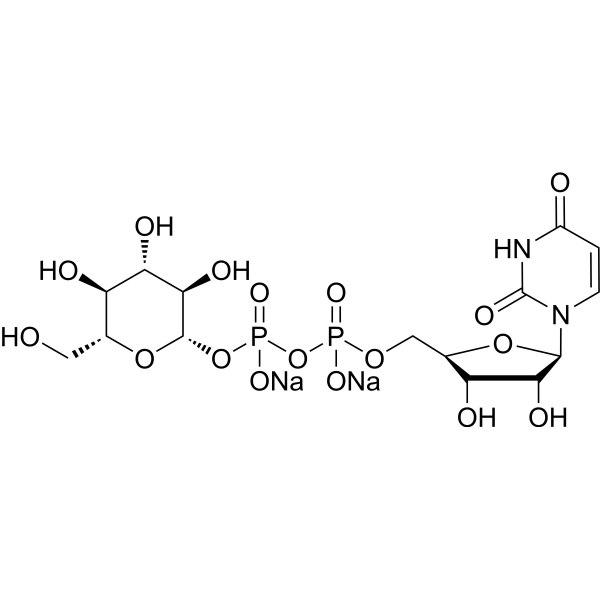 UDP-D-葡萄糖(钠盐)结构式