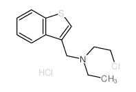 Benzo[b]thiophene-3-methanamine, N- (2-chloroethyl)-N-ethyl-, hydrochloride结构式