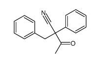 2-苄基-3-氧代-2-苯基丁腈结构式