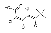 (Z)-2,3,4,5-Tetrachlor-6,6-dimethyl-2,4-hexadiensaeure Structure