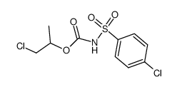 (1-chloro-2-propyl) 4-chlorobenzenesulfonyl carbamate Structure