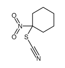 (1-nitrocyclohexyl) thiocyanate结构式