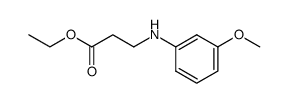 ethyl 3-((3-methoxyphenyl)amino)propanoate结构式