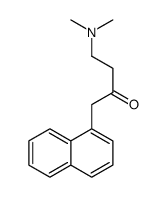 4-(dimethylamino)-1-naphthalen-1-ylbutan-2-one结构式