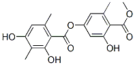 2-Hydroxy-4-[(2,4-dihydroxy-3,6-dimethylbenzoyl)oxy]-6-methylbenzoic acid methyl ester结构式