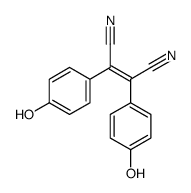 2,3-bis(4-hydroxyphenyl)but-2-enedinitrile结构式