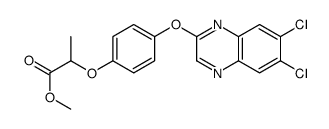 methyl 2-[4-(6,7-dichloroquinoxalin-2-yl)oxyphenoxy]propanoate Structure