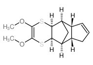 4,5-Dimethoxy-3,6-dithia-exo-2,7-endo-9,13-tetracyclo<6.5.1.02,7.09,13>tetradeca-4,10-dien Structure