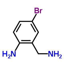 2-氨基甲基-4-溴苯胺结构式