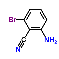 2-氨基-6-溴苯甲腈结构式