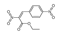 E-ethyl α-nitroβ-(4-nitrophenyl)acrylate Structure