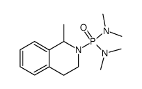2-bis(dimethylamino)phosphinoyl-1-methyl-1,2,3,4-tetrahydroisoquinoline结构式