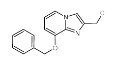 8-苄氧基-2-氯甲基咪唑并[1,2-a]吡啶结构式