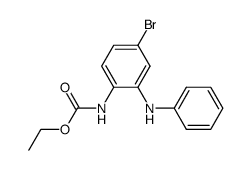 ethyl (4-bromo-2-(phenylamino)phenyl)carbamate结构式