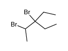 3-ethyl-2,3-dibromo-pentane Structure
