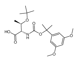 O-(tert-butyl)-N-(((2-(3,5-dimethoxyphenyl)propan-2-yl)oxy)carbonyl)-L-threonine Structure