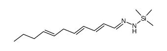 1-(trimethylsilyl)-2-((2E,4E,7E)-undeca-2,4,7-trien-1-ylidene)hydrazine Structure