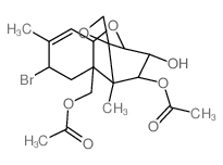 4β,15-diacetoxy-8α-bromoscirpen-3α-ol结构式
