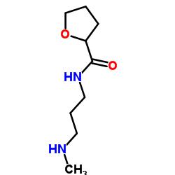 N-(3-甲胺基丙基)四氢呋喃-2-甲酰胺结构式