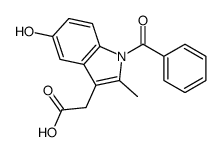 2-(1-benzoyl-5-hydroxy-2-methylindol-3-yl)acetic acid Structure