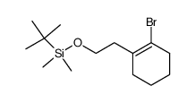 1-bromo-2-(2-(tert-butyldimethylsilyloxy)ethyl)cyclohexene结构式