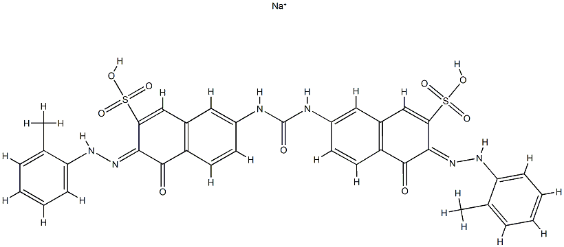 7,7'-(carbonyldiimino)bis[4-hydroxy-3-[(o-tolyl)azo]naphthalene-2-sulphonic] acid, sodium salt picture