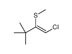 1-chloro-3,3-dimethyl-2-methylsulfanylbut-1-ene结构式