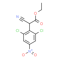 ETHYL 2,6-DICHLORO-ALPHA-CYANO-4-NITRO- BENZENEACETATE Structure