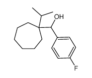 (4-fluorophenyl)(1-isopropylcycloheptyl)methanol Structure