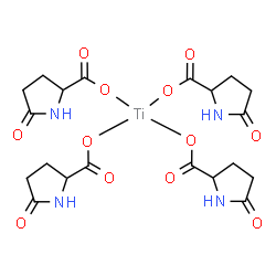 tetrakis(5-oxo-DL-prolinato-N1,O2)titanium Structure