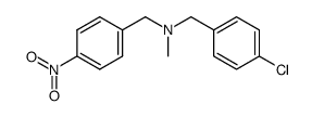 (4-chloro-benzyl)-methyl-(4-nitro-benzyl)-amine结构式