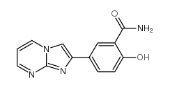 2-羟基-5-咪唑并[1,2-a]嘧啶-2-苯甲酰胺结构式