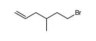 6-bromo-4-methyl-1-hexene Structure