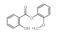 Benzoic acid,2-hydroxy-, 2-methoxyphenyl ester structure